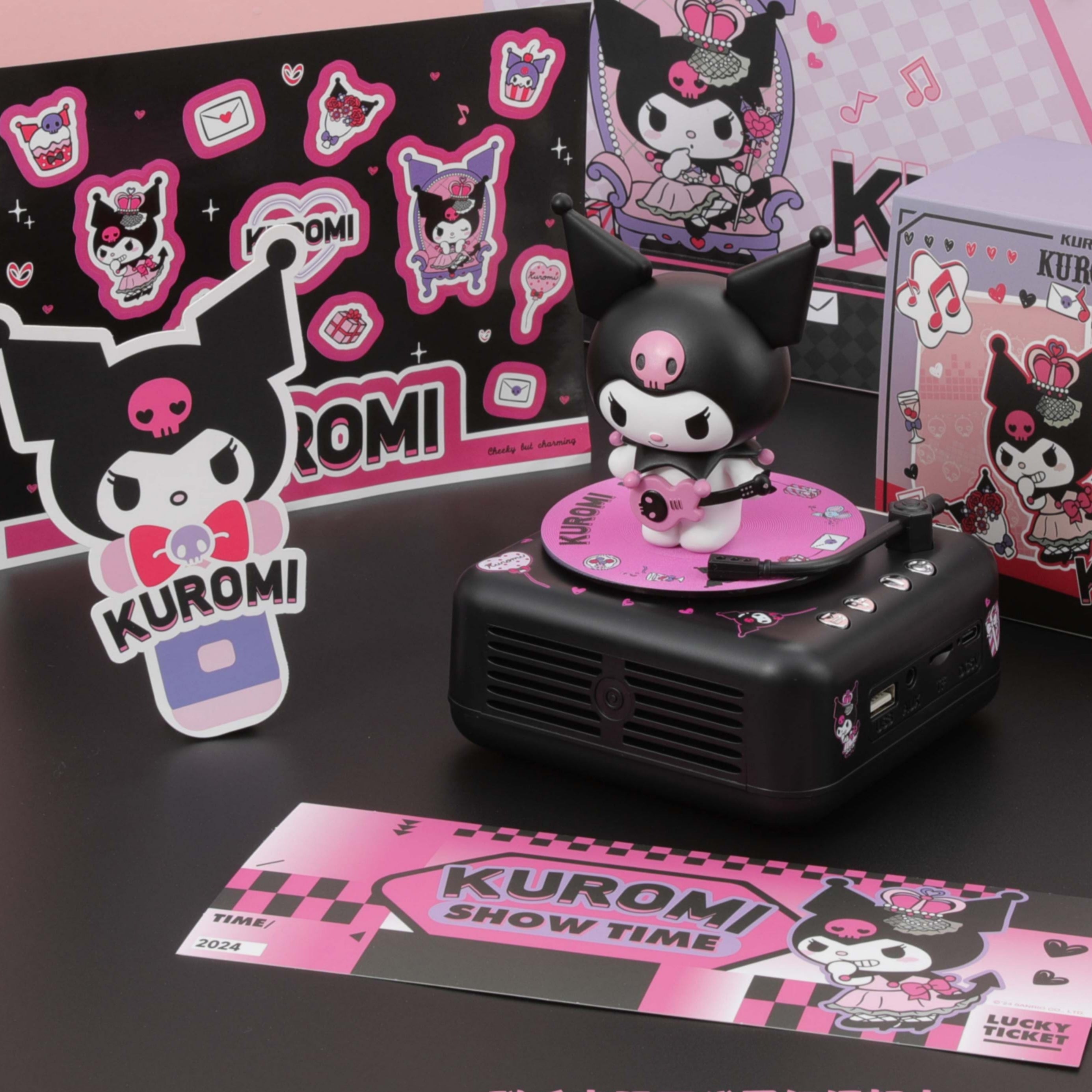 Kuromi Bluetooth Turntable Speaker