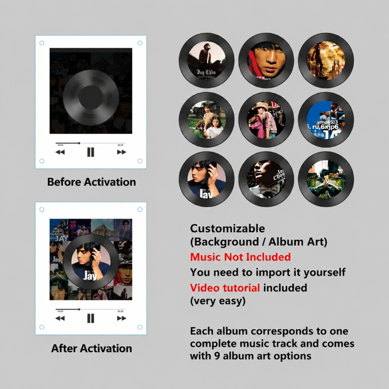 NFC Music Player Acrylic Fridge Magnet