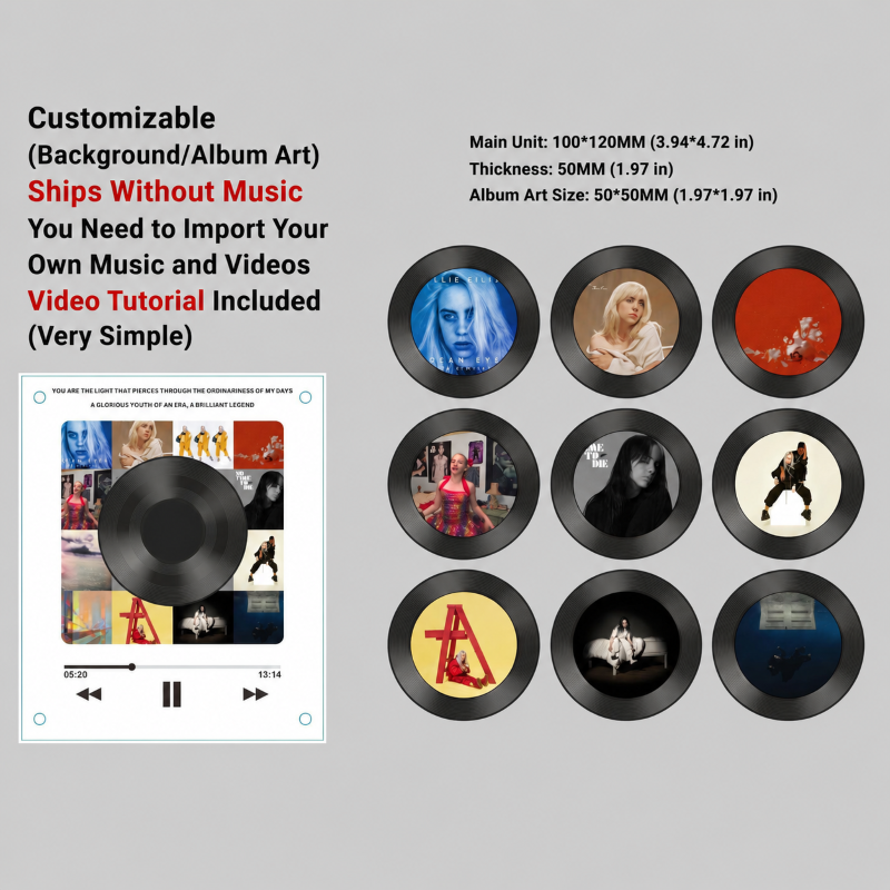 NFC Music Player Acrylic Fridge Magnet