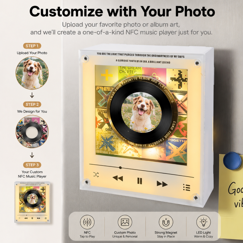 NFC Music Player Acrylic Fridge Magnet