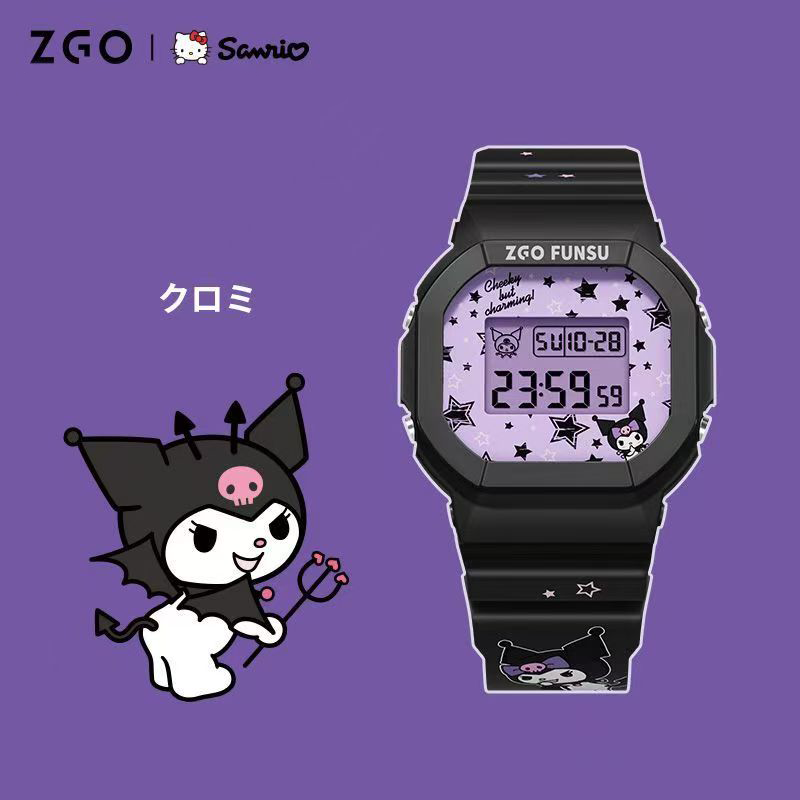 ZGO Kuromi Sanrio Licensed Digital Sports Watch