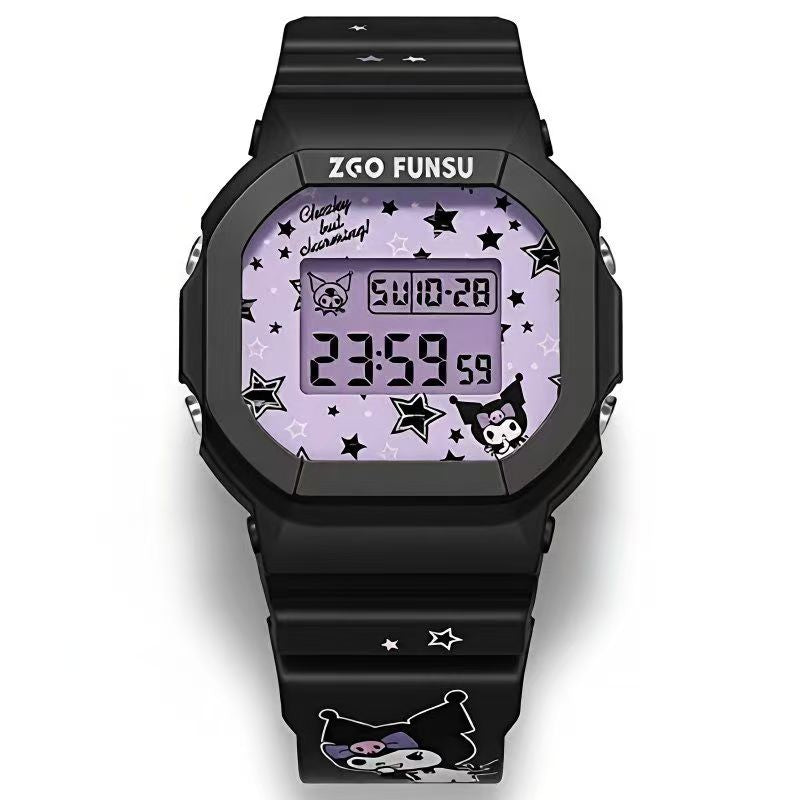 ZGO Kuromi Sanrio Licensed Digital Sports Watch